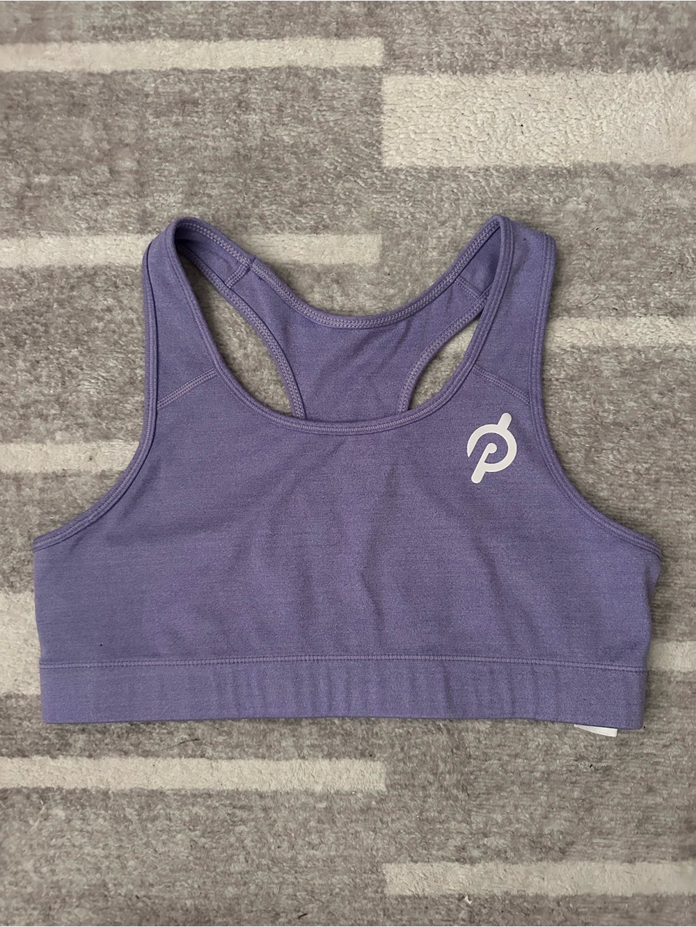Peloton Lavender Racerback Seamless Sports Bra